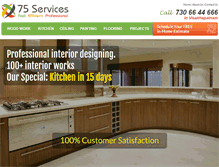 Tablet Screenshot of 75services.com